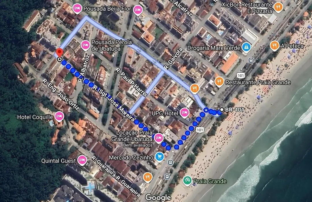 Apartamento até 10 pessoas, 4 quadras Praia Grande Ubatuba-SP-1